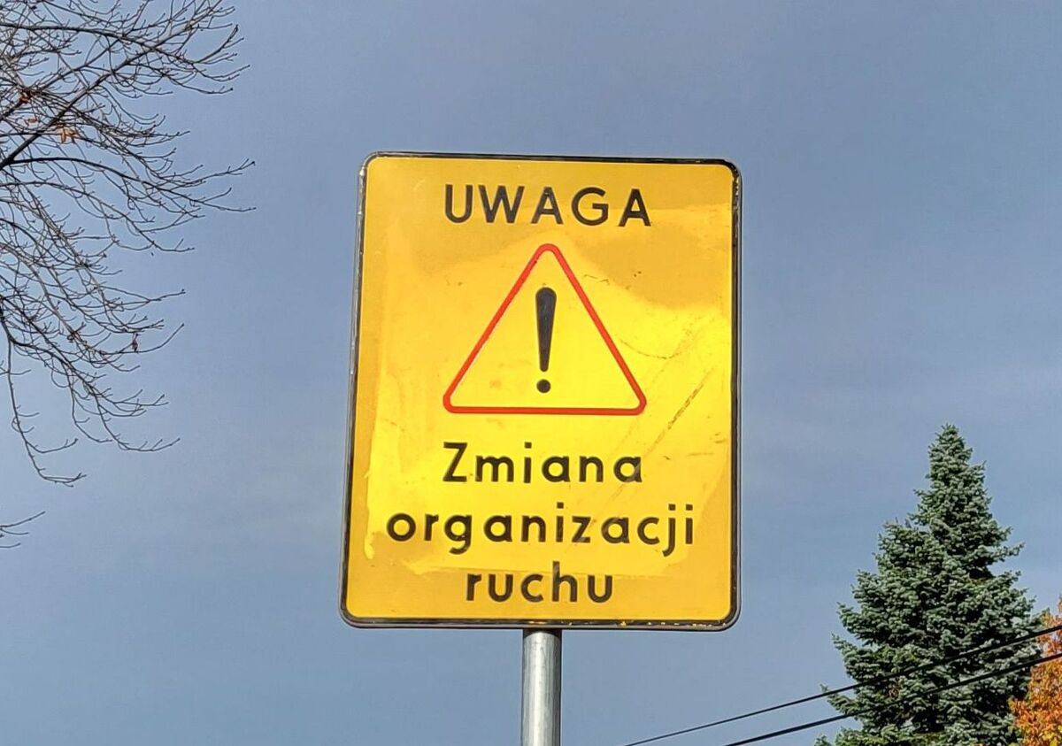 Schemat tymczasowej organizacji ruchu w okolicy cmentarza w Busku – Zdroju